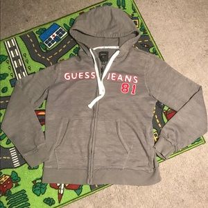 VTG GUESS JEANS WOMENS ZIP UP HOODIE RARE SIZE S